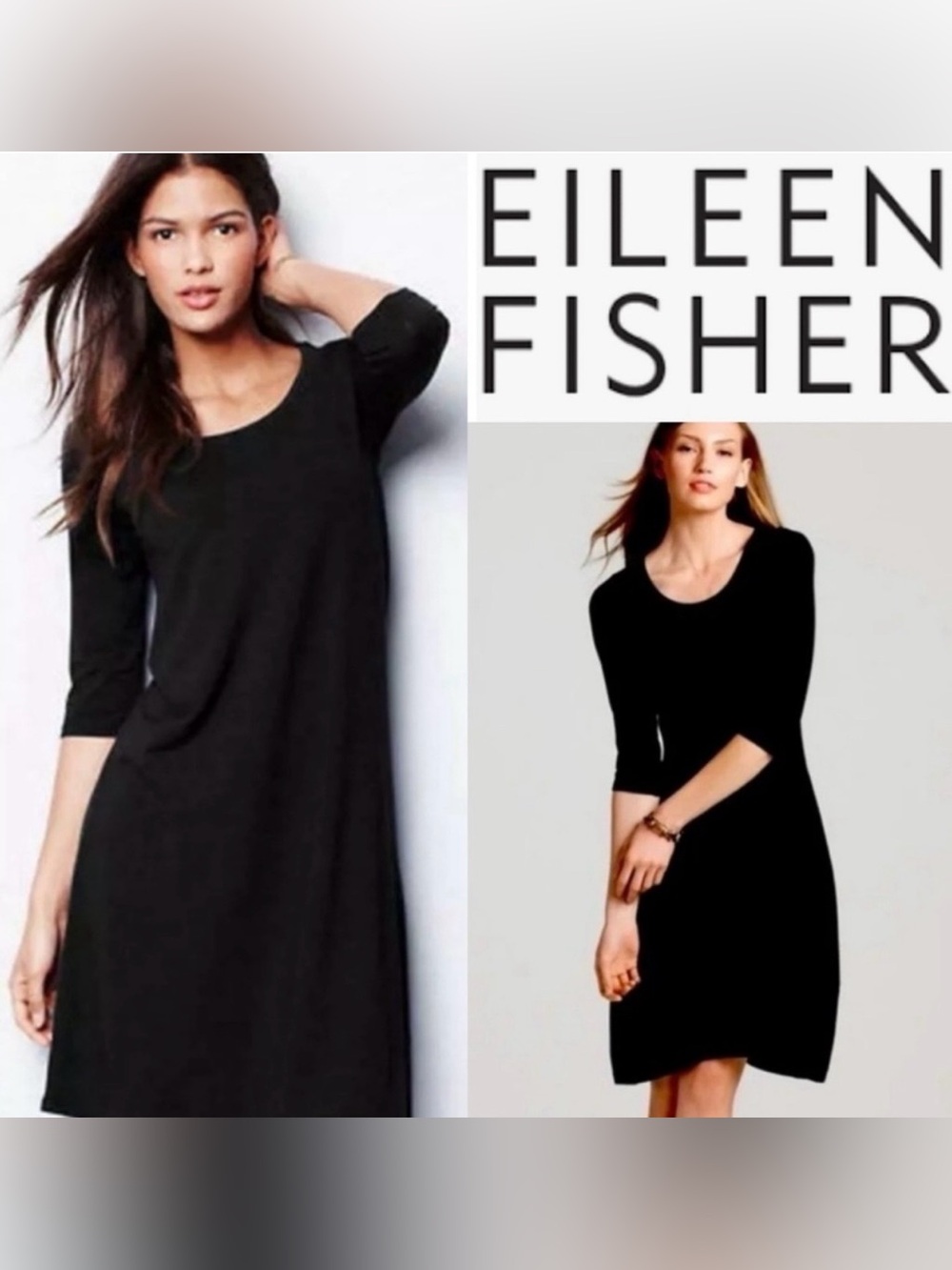 Eileen Fisher A-line Scoop Neck Dress
